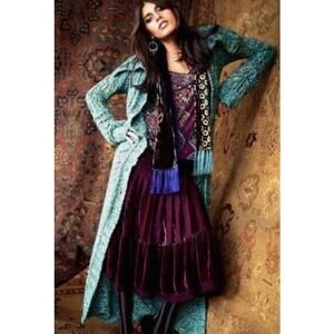 Rare Free People Budapest Daydreamer Long Cardigan Size Small